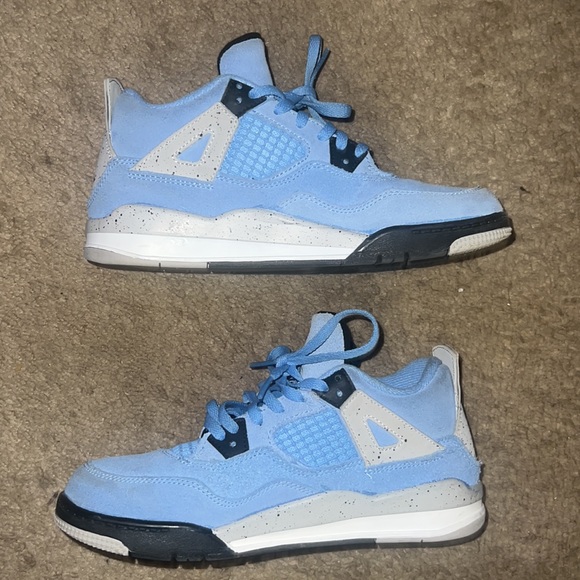 Air Jordan 4 Retro University Blue PS pre school - Picture 3 of 13